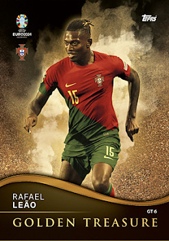Rafael Leao Portugal Topps Match Attax EURO 2024 Golden Treasure #GT6